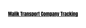 Malik Transport Company Tracking Logo